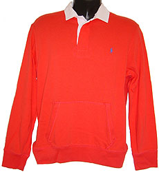 Ralph Lauren Polo - Long-sleeve Plain Rugby-shirt With Contrast Collar