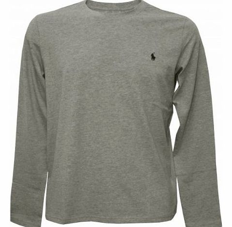 Polo Ralph Lauren Long Sleeve Crew Neck T-Shirt, Grey Size: Medium