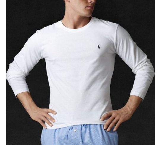 Polo Ralph Lauren Long-Sleeve Crew-Neck T-Shirt, White Size: Small