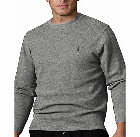 Ralph Lauren Polo Ralph Lauren Long-Sleeved Waffle-Knit Crewneck Thermal in Heather Grey (X-Large)