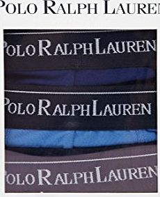 Ralph Lauren Polo Ralph Lauren Mens / Boys Cotton Boxer Briefs Blue Assortment 3 Pack Large