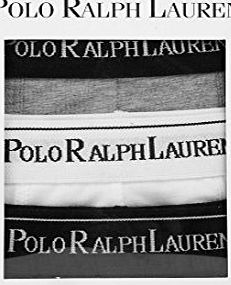 Ralph Lauren Polo Ralph Lauren Mens / Boys Cotton Boxer Briefs Grey/White/Black 3 Pack Medium