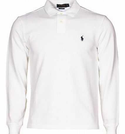 Polo Ralph Lauren Slim Fit Long sleeve Chest Logo White XL