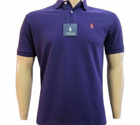  POLO MENS PURPLE T-SHIRT CLASSIC FIT Size S/M/L/XL/XXL -SS SOLID CLSC MESH WPP (S)