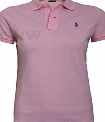  WOMENS SKINNY POLO T-SHIRT BLACK, BLUE , NAVY, WHITE S/M/L/XL (Small, Navy)