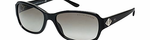 Ralph Lauren RL8102 Art Deco Oval Sunglasses,