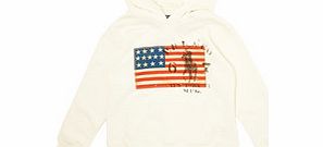 Ralph Lauren White flag cotton baseball hoodie S-L