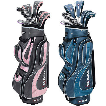 CONCEPT 3G LADIES GOLF SET WITH CART BAG RIGHT / LADIES / GREY/PINK