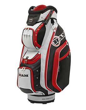 QUB3 Pro Cart Bag Black/Grey/Red