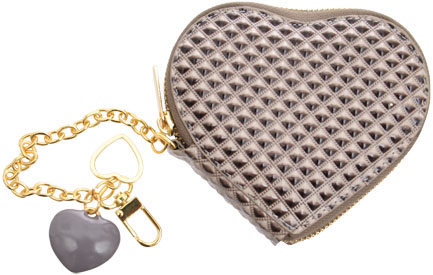 Ramona heart shaped embossed purse