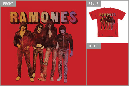 Ramones (Band Standing) T-Shirt brv_95225001_P