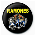 Ramones Cartoon Button Badges