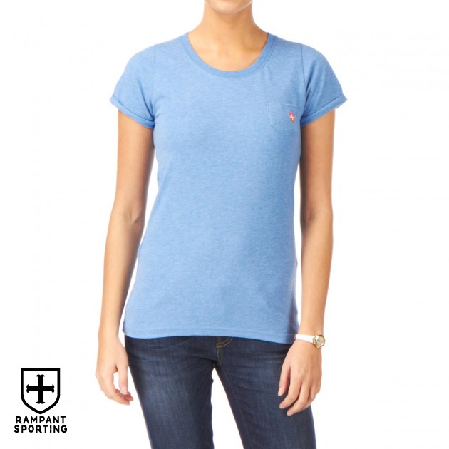 Rampant Sporting Womens Rampant Sporting Marl Pocket T-Shirt -