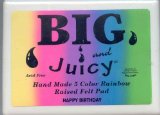 Ranger Big and Juicy Rainbow Rubber Stamp Pad 106mm by 156mm - Happy Birthday