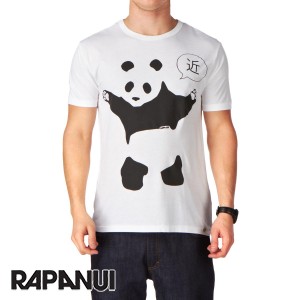 Rapanui T-Shirts - Rapanui Panda T-Shirt - White