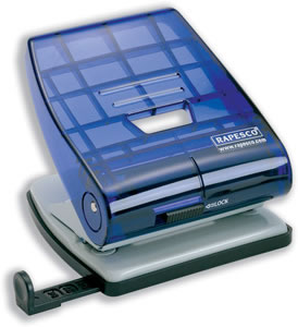 Rapesco 827 Punch 2-Hole with Transparent Handle