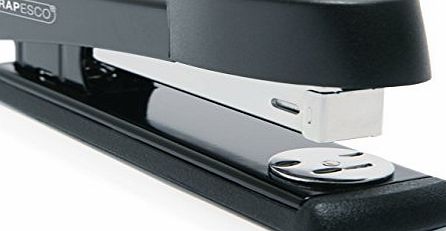 Rapesco Marlin Full Strip Traditional Metal Stapler, 25 Sheet Capacity Uses Staples 26 and 24/6 mm - Black