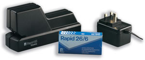 Rapid 65E Electric Stapler Black