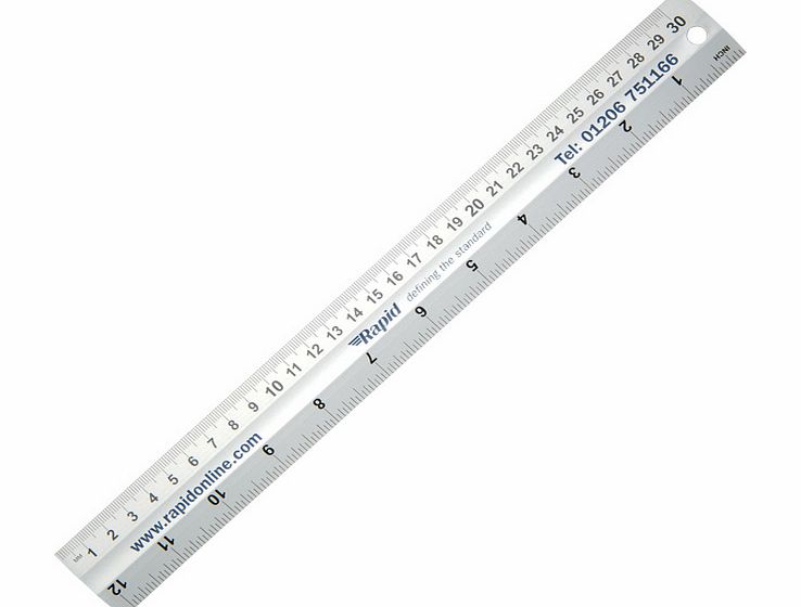 Rapid Aluminium Ruler (30cm) AS-04-A300