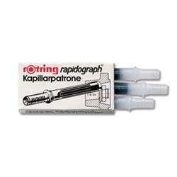 Rapid Black Rotring Ink Refills For Rapidograph Pens