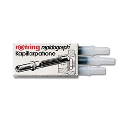 Rapid Black Rotring Ink Refills For Rapidograph Pens