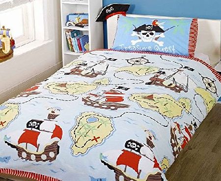 Rapport BOYS PIRATE TREASURE COT BED/TODDLER DUVET SET (120x150cm)