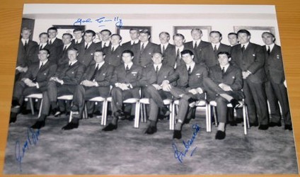 ENGLAND 1966 A4 TEAM PHOTOGRAPH SIGNED BY 3