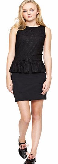 rare Rebels Lace Girls Peplum Top