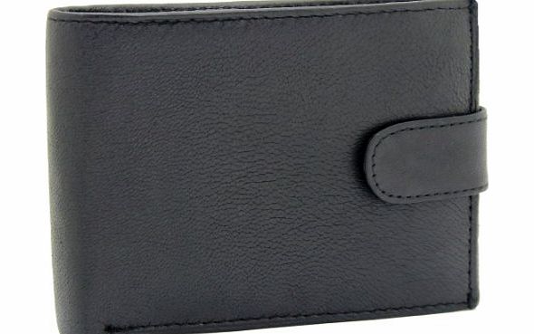 RAS WALLETS Mens Real Soft Leather Money Wallet Credit Card Holder, ID Window 