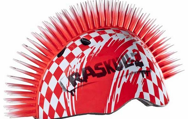 Raskullz Mohawk Red Bike Helmet - Boys