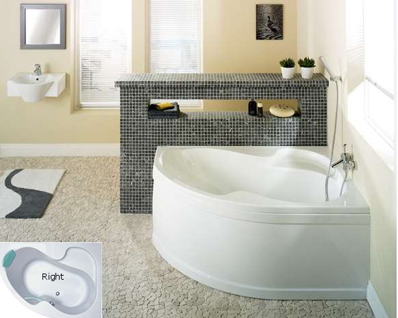 Ravak Rosa Corner Bath 150x105cm Right