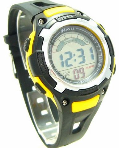 Boys/Kids Digital LCD Sports Watch - Gift Boxed - Multi Functional- 14-20cm Strap - 3ATM