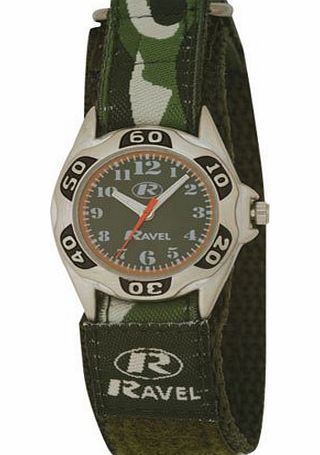 Ravel Kids Camouflage Velcro Watch