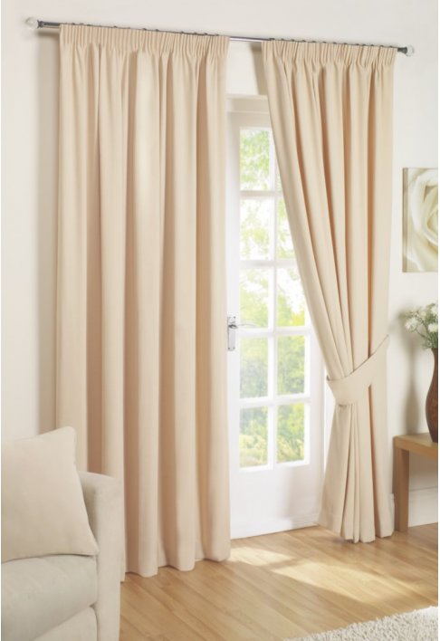 Ravenna Champagne Lined Curtains