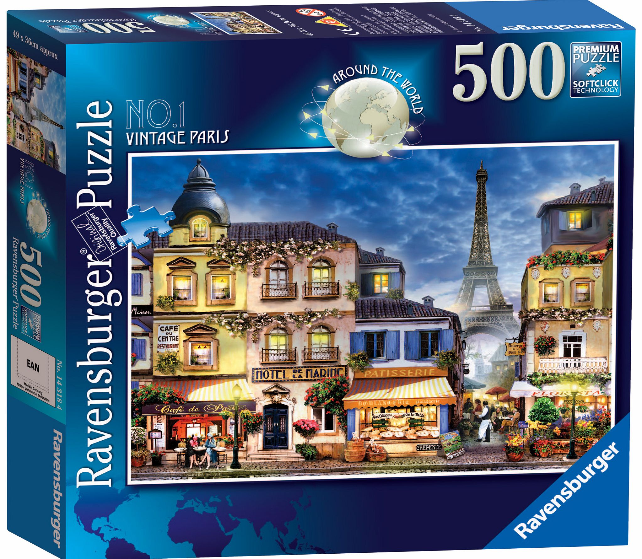 Ravensburger Around the World - Paris 500 Piece Jigsaw Puzzle
