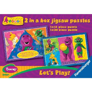 Barney Let s Play 12 and 24 Piece Jigsaw Puzzles