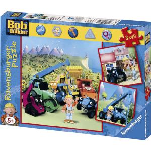 Bob The Builder 3 x 49 Piece Jigsaw Puzzles