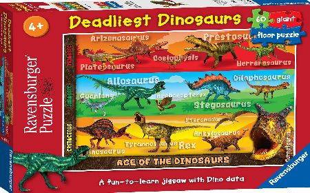 Ravensburger Deadliest Dinosaurs Giant 60pc