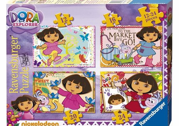 Ravensburger Dora The Explorer 4 In A Box Jigsaw Puzzles