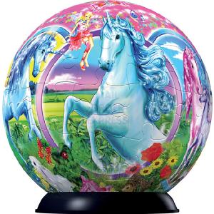 Ravensburger Junior Puzzleball Unicorns 60 Piece Jigsaw Puzzle