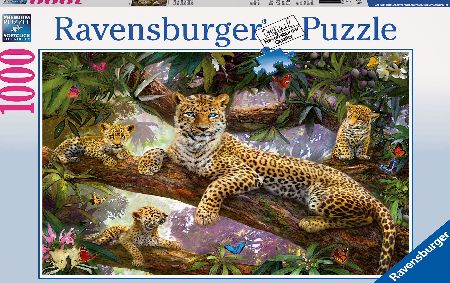 Ravensburger Leopard Family 1000 Piece Puzzle
