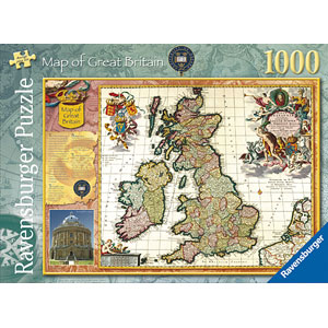 Oxford University Historic UK Map 1000 Piece Puzzle