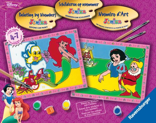 Ravensburger Paint By Numbers - Disney Ariel & Snow White