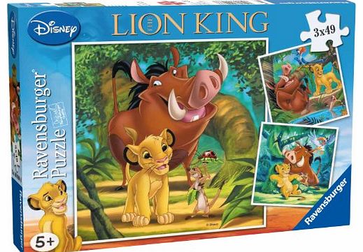 Ravensburger Puzzle Ravensburger Disney Lion King Jigsaw Puzzles (3 x 49 Pieces)