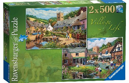 Ravensburger Village Life 2 x 500 Piece Puzzles