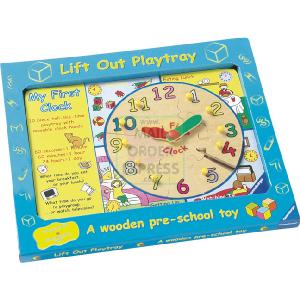 Ravensburger Wooden Clock Playtray-Moving