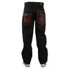 Raw Blue Jeans (Black / Red)