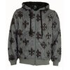 Raw Blue Jeans Raw Blue Fleur De Lis Hoody (Grey)