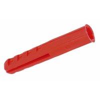 RAWLPLUG andreg; Plastic Plugs Red 3.5-5mm Pack of 1000