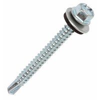 RAWLPLUG Self Drilling Screws with Washer 5.5 x 55mm Pack of 100